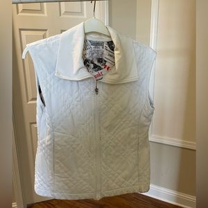 Women’s White Puffer Vest